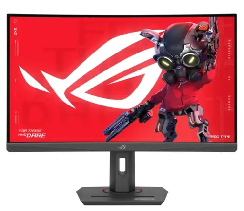 Monitor Gaming Fast VA LED ASUS ROG Strix 27inch XG27WCS, WQHD (2560x1440), HDMI, DisplayPort, Ecran curbat,180 Hz, 1 ms (Negru)