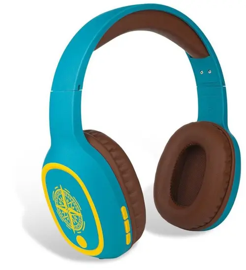 Casti Stereo Steel Play Adventure, Cu fir, Microfon, Bluetooth (Maro/Albastru)