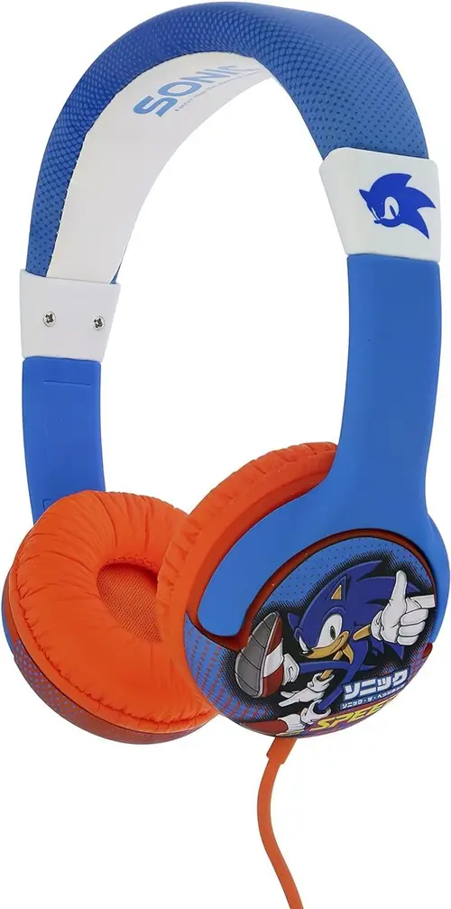 Casti Stereo OTL Sonic Speed, Pentru copii, Cu fir (Albastru/Portocaliu)