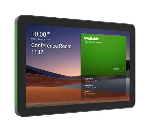 Planificator sedinte Logitech Tap Scheduler, Ecran touchscreen 10.1inch, Wireless, Ethernet 10/100 Mbps (Negru)