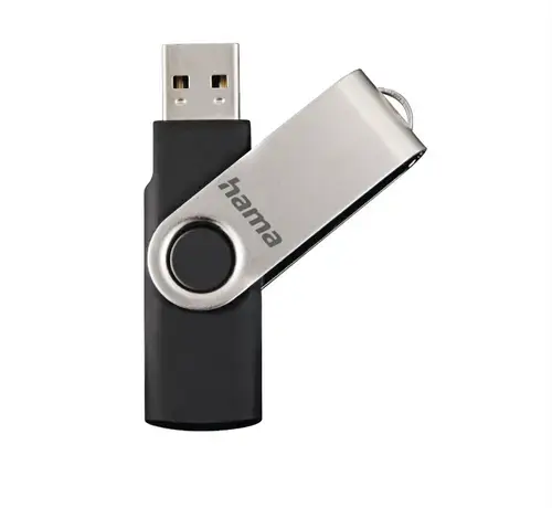 Stick Hama Rotate, 128 GB (Negru/Argintiu)