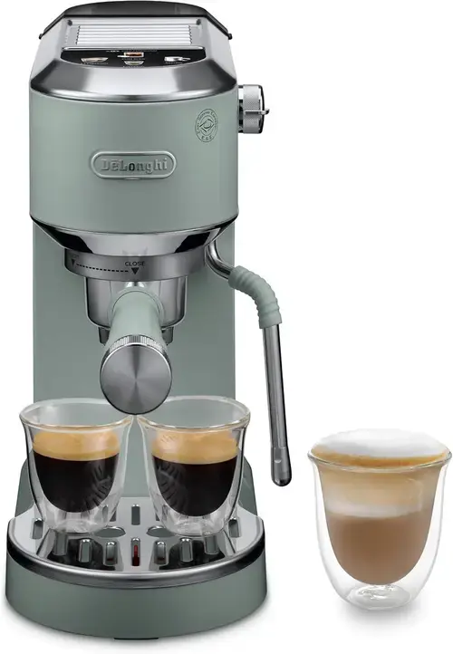 Espressor manual De'Longhi Dedica Duo EC890.GR, 1450 W, 1.1 l, 15 bar (Verde)
