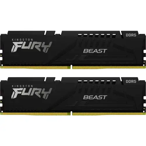 Memorii Kingston FURY Beast Black, 16 GB (2x8GB), DDR5, EXPO, 6000 MHz, CL30, Dual Channel