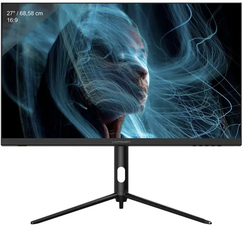 Monitor Gaming IPS LED LC-Power 27inch LC-M27-4K-UHD-144-V2, Ultra HD (3840 x 2160), HDMI, DisplayPort, AMD FreeSync, Pivot, 144 Hz, 1 ms (Negru)