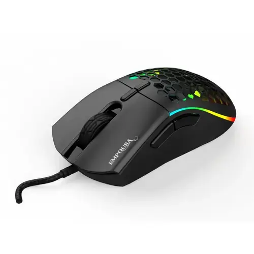 Mouse Gaming Inca IMG-GT20, cu fir, USB, optic, 10000 dpi, RGB (Negru)