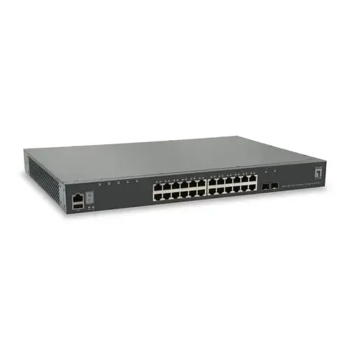 Switch LevelOne GTL-2891, 28 Porturi Gigabite (Negru)