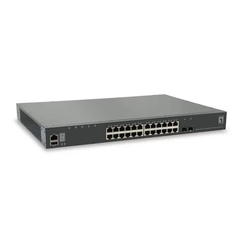 Switch LevelOne GTL-2891, 28 Porturi Gigabite (Negru)