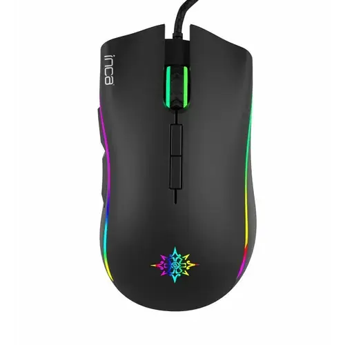 Mouse Gaming Inca IMG-349, USB, Optic, 6400 dpi (Negru)