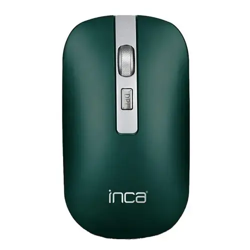 Mouse Wireless Inca IWM-531RY, 2.4 GHz, Bluetooth, Optic, 1600 dpi (Verde)