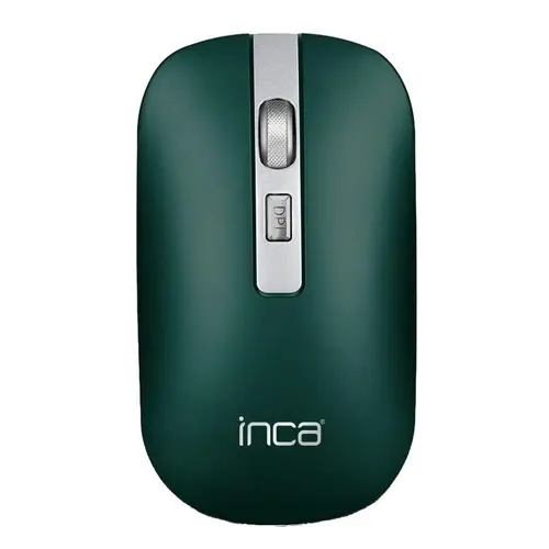 Mouse Wireless Inca IWM-531RY, 2.4 GHz, Bluetooth, Optic, 1600 dpi (Verde)