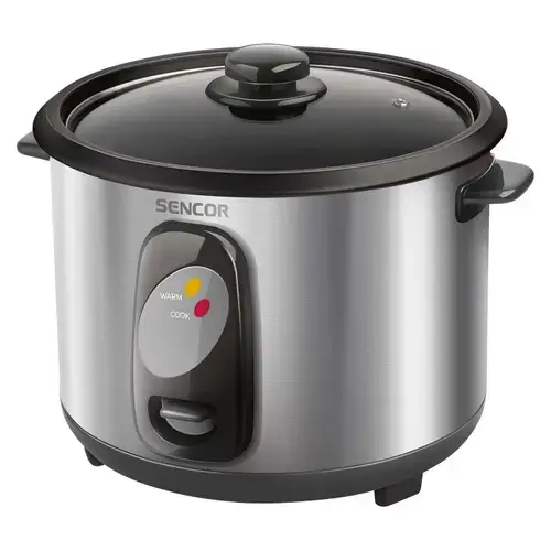 Aparat de gatit orez Sencor SRM1000SS, 400 W, 1 L, Oprire automata (Inox)