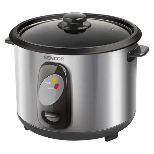 Aparat de gatit orez Sencor SRM1000SS, 400 W, 1 L, Oprire automata (Inox)