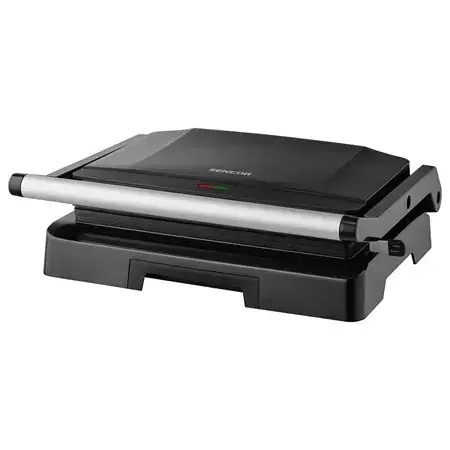Gratar electric Sencor SBG2070SS, 1000 W, Control automat temperatura (Negru)