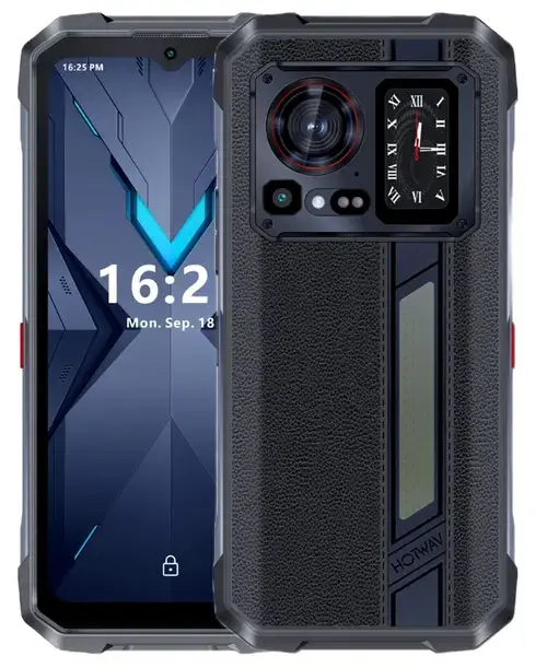 Telefon Mobil Hotwav Hyper 7 Pro, Procesor MediaTek Dimensity 7050, Ecran IPS LCD 6.6inch, 8GB RAM, 256GB Flash, Camera 64 MP, Wi-Fi, 5G, Dual SIM, Android (Negru)
