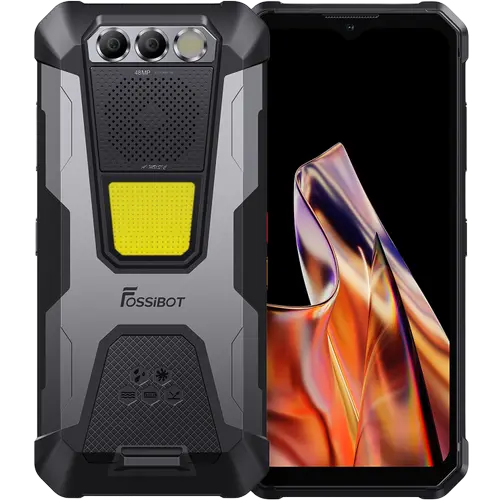 Telefon Mobil Fossibot F106 Pro, Procesor MediaTek Helio G85, Ecran IPS touchscreen 6.58inch, 8GB RAM, 256GB Flash, Camera Duala 48 + 20 MP, Wi-Fi, 4G, Dual Sim, Android (Negru/Gri)