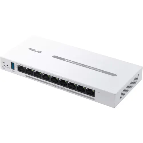 Router ASUS ExpertWiFi EBG19P, Gigabit Ethernet, PoE+ (Alb)