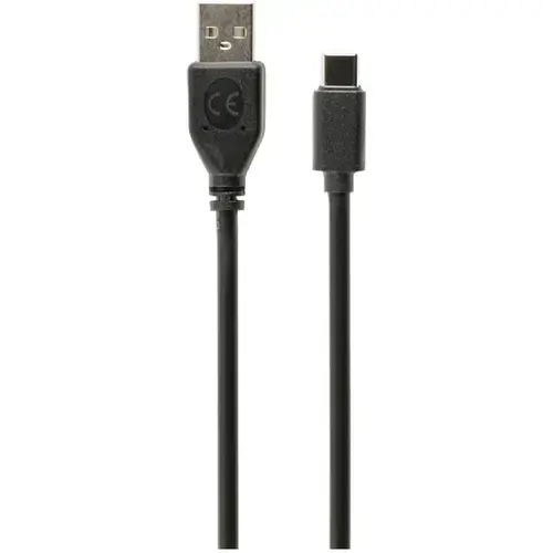 Cablu alimentare si date Gembird CCP-USB2-AMCM-10, USB 2.0 (T) la USB 2.0 Type-C (T), 3m, Negru