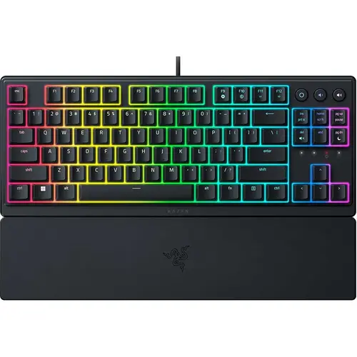 Tastatura Gaming Mecanica Razer Ornata V3 TKL, Iluminare Chroma RGB, Cu fir, Layout US (Negru)