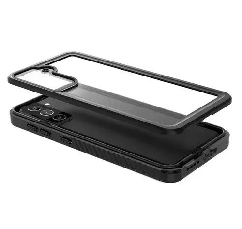 Protectie spate Eiger Avalanche pentru Samsung Galaxy S22 Plus (Negru/Transparent)