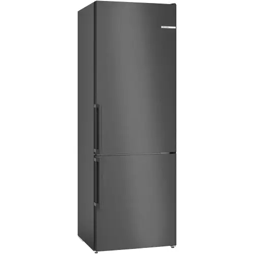 Combina frigorifica Bosch KGN49VXDT, 440 l, NoFrost, Raft sticle, VitaFresh, PerfectFit, Super freezing/cooling, Clasa D, H 203 cm, Inox AntiAmprenta (Negru/Inox)