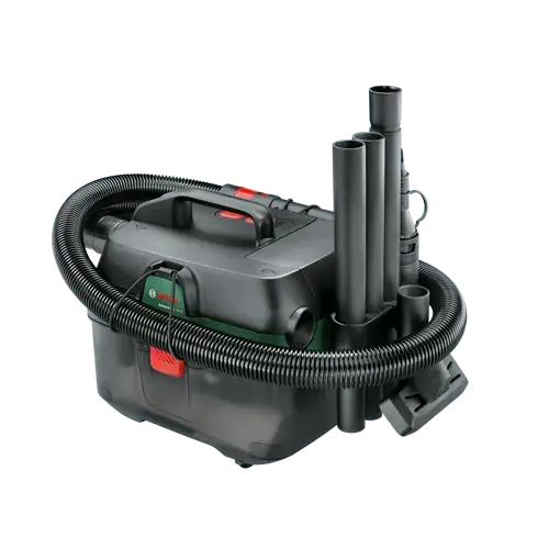 Aspirator umed/uscat Bosch AdvancedVac 18V-8, 18 V, 92 mbari, 29 l/s flux maxim, Rezervor 8 L, adaptor universal, Fara acumulator si incarcator
