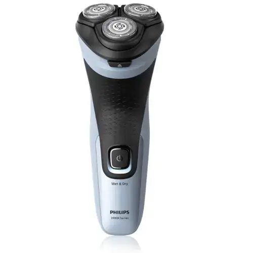 Aparat de ras electric Philips X3003/00 Wet & Dry, Autonomie 40 minute, 3 capete (Albastru/Negru)