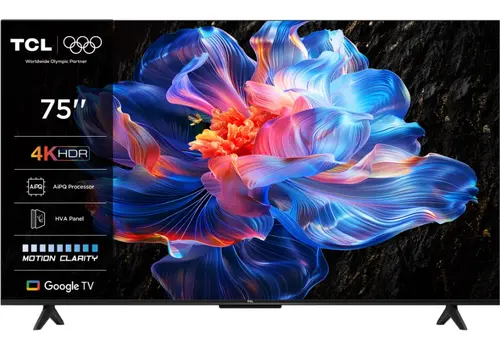 Televizor LED TCL 190 cm (75inch) 75P6K, Ultra HD 4K, Smart TV, WiFi, CI+