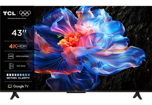 Televizor LED TCL 109 cm (43inch) 43P6K, Ultra HD 4K, Smart TV, WiFi, CI+