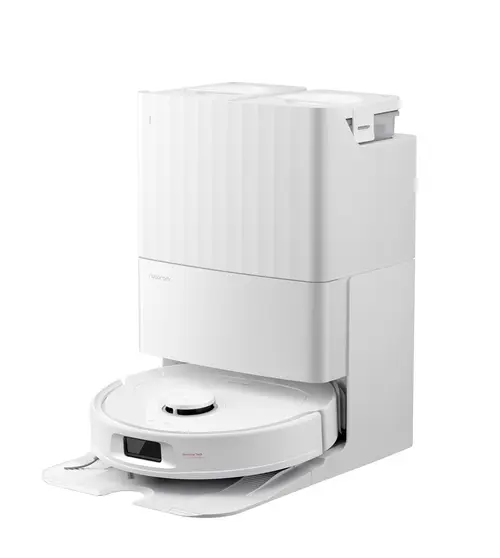 Aspirator robot Roborock QR 598, 60 W, Autonomie 180 minute, 8000 Pa, Capacitate statie praf 2.7L, Rezervor apa 4L, LDS, 5200 mAh (Alb)
