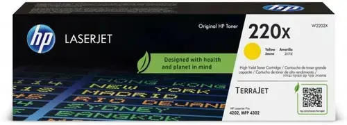 Toner Laserjet HP 220X W2202X, 5500 pagini (Galben)