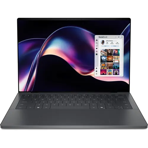 Laptop DELL XPS 14 DA14260 (Procesor Intel® Core™ Ultra X7 358H (18M Cache, up to 4.80 GHz) 14inch 2.8K OLED 20-120Hz Touch, 32GB LPDDR5X, 2TB SSD, Intel Arc B390 Graphics, Windows 11 Pro, Gri)