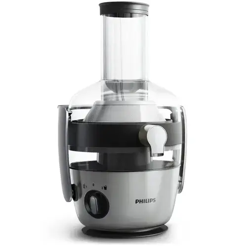 Storcator de fructe Philips Avance Collection HR1921/20, 2 viteze, Recipient pulpa 2.1 L, Capacitate bol 1 L, 1100 W (Argintiu)