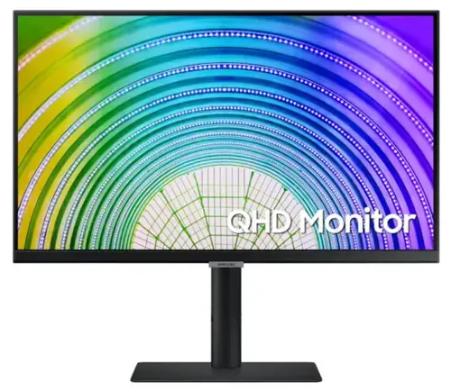 Monitor IPS LED Samsung 24inch LS24A600UCUXEN, QHD (2560 x 1440), HDMI, DisplayPort, Pivot, 75 Hz (Negru)