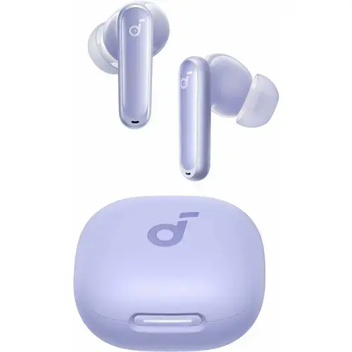 Casti True Wireless Anker Soundcore P40i, Bluetooth 5.3, Adaptive Noise Cancelling, Carcasa de incarcare 2-in-1, Waterproof IPX5 (Violet)