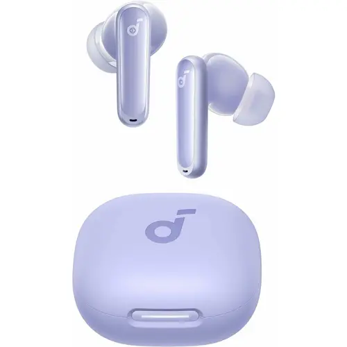 Casti True Wireless Anker Soundcore P40i, Bluetooth 5.3, Adaptive Noise Cancelling, Carcasa de incarcare 2-in-1, Waterproof IPX5 (Violet)
