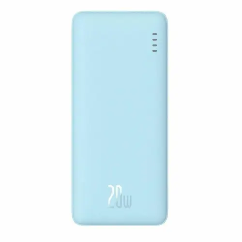 Baterie externa Baseus Airpow, 20000mAh, 20W, Incarcare rapida, USB-C, USB-A, cablu USB-C la USB-A inclus (Albastru)