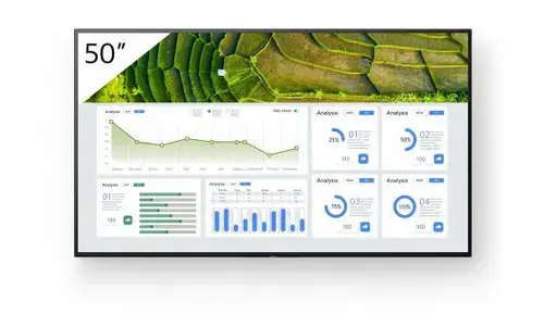 Ecran Profesional VA LED Sony 50inch FW-50BZ30L, UHD (3840 x 2160), HDMI, WiFi (Negru)