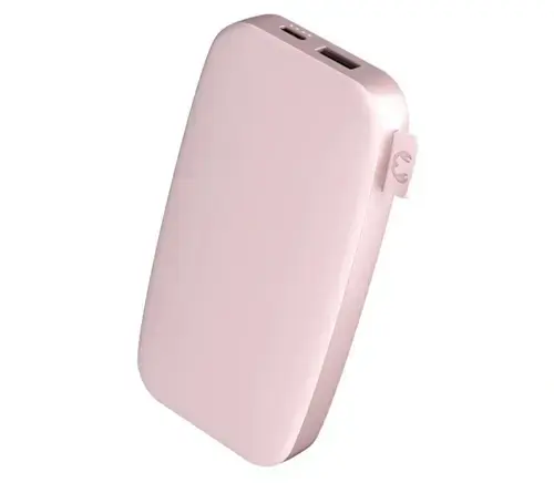 Acumulator extern Fresh'n Rebel 61006957, 12000 mAh, 20 W, USB-A, USB Type-C (Roz)