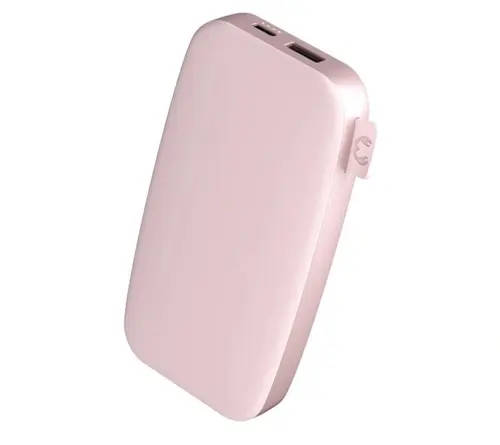 Acumulator extern Fresh'n Rebel 61006957, 12000 mAh, 20 W, USB-A, USB Type-C (Roz)