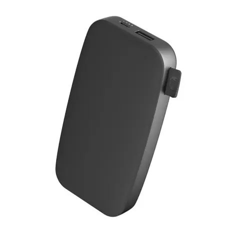 Acumulator extern Fresh'n Rebel 61006956, 12000 mAh, 20 W, USB-A, USB Type-C (Gri)