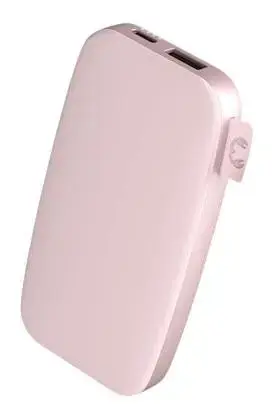 Acumulator extern Fresh'n Rebel 215137, 6000 mAh, UBS-A, USB Type-C (Roz)
