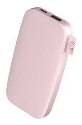 Acumulator extern Fresh'n Rebel 215137, 6000 mAh, UBS-A, USB Type-C (Roz)