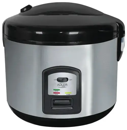 Aparat de gatit orez Adler AD 6406, 1000 W, 1.5 l, Inox (Argintiu/Negru)