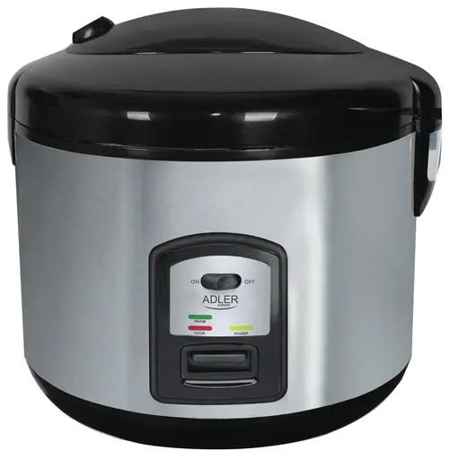 Aparat de gatit orez Adler AD 6406, 1000 W, 1.5 l, Inox (Argintiu/Negru)