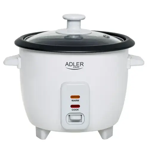 Aparat de gatit orez Adler AD 6418, 300 W, 0.6 l (Alb)