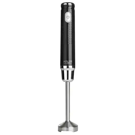Blender de mana Adler AD4617, 350 W, Forma ergonomica, Otel inoxidabil (Negru)