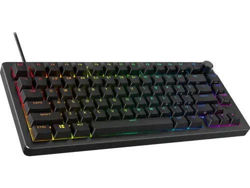 Tastatura Gaming Mecanica HyperX Alloy Rise 75, iluminare RGB, layout US, HyperX Linear Switch (Negru)