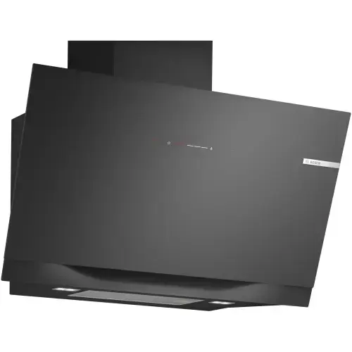 Hota incorporabila decorativa Bosch DWK91LT60, 3 trepte + 2 intensiv, Putere de absorbtie 1007 mc/h, 90 cm, Sticla neagra