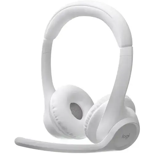 Casti call center Logitech Zone 300, Microfon, Bluetooth (Alb)