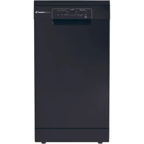 Masina de spalat vase Candy CDPH 2L1047B, 10 seturi, 5 programe, Clasa E, 45 cm (Negru)